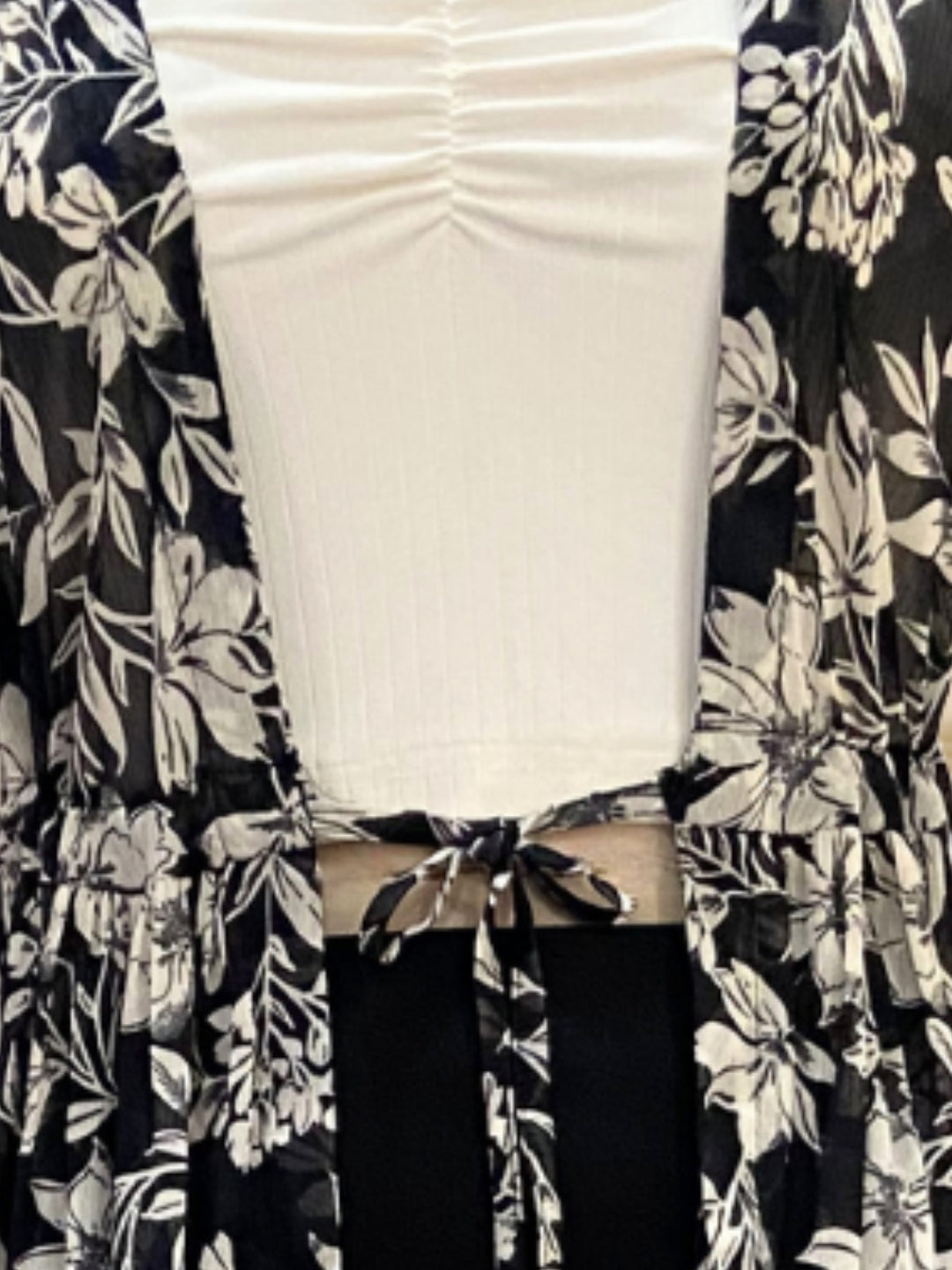 Chiffon Front tie up shrug