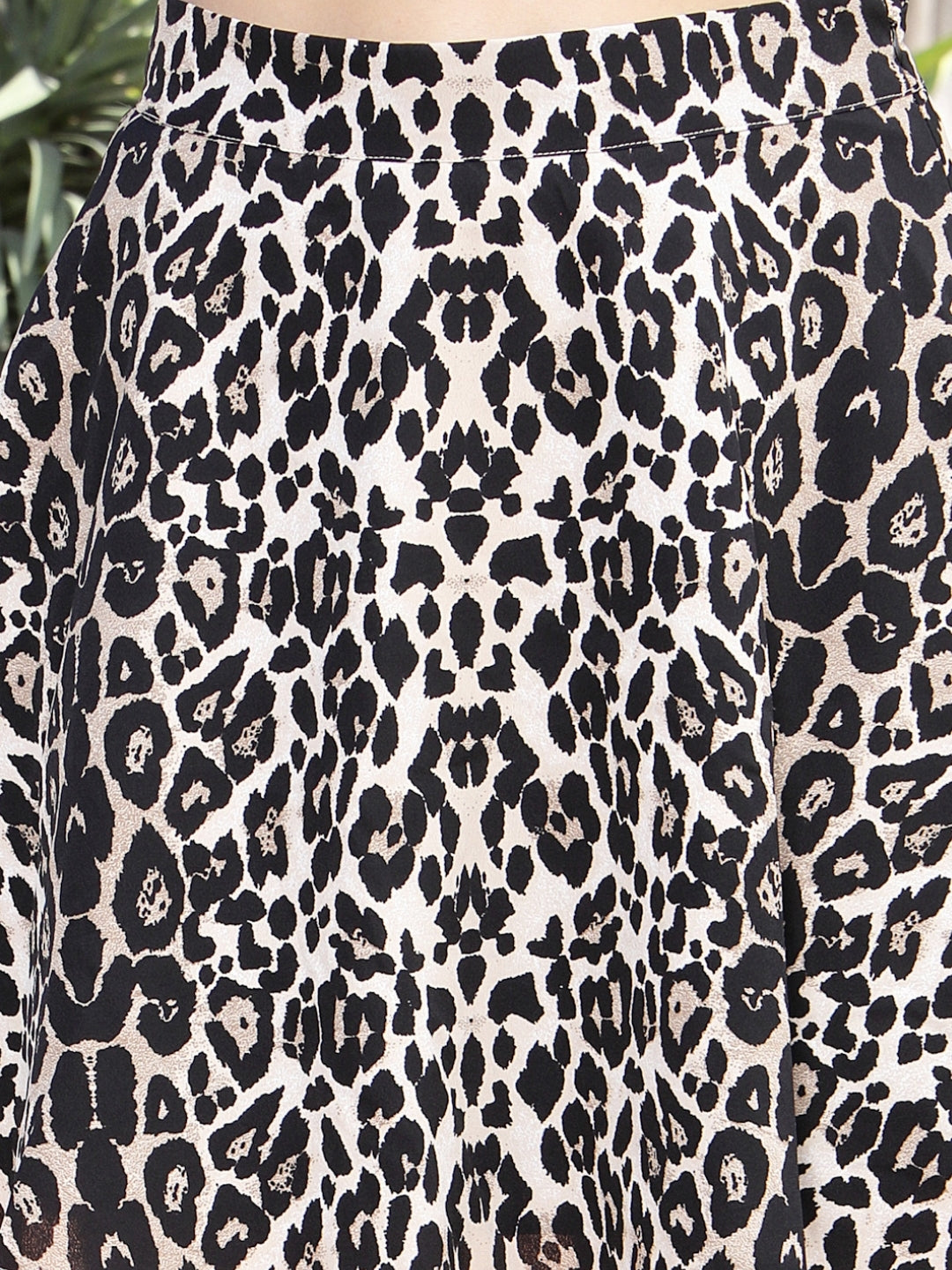 Sera Women Flared Animal or Skin Print Mini Skirt