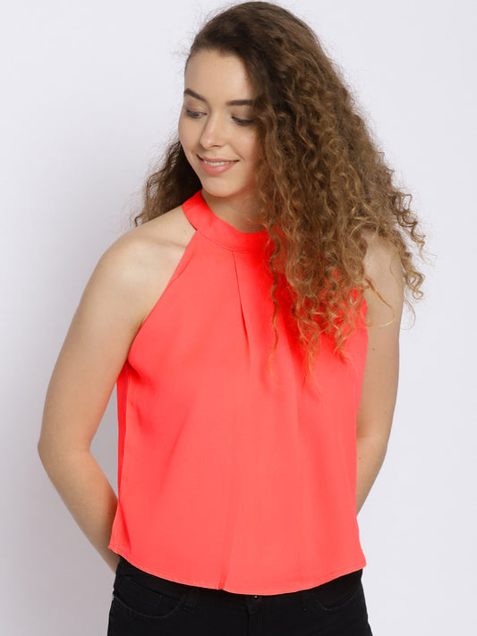Solid Pleated Top