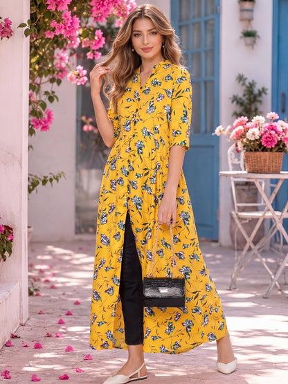 Viscose Floral Print MaxiDress