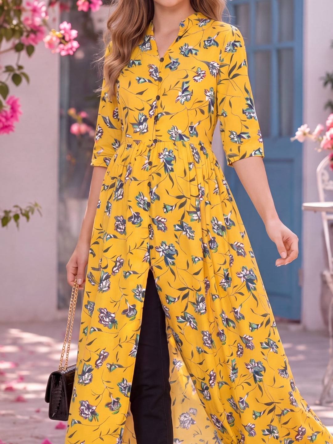 Viscose Floral Print MaxiDress