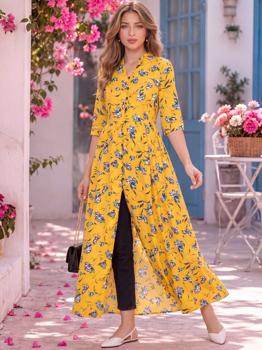 Viscose Floral Print MaxiDress