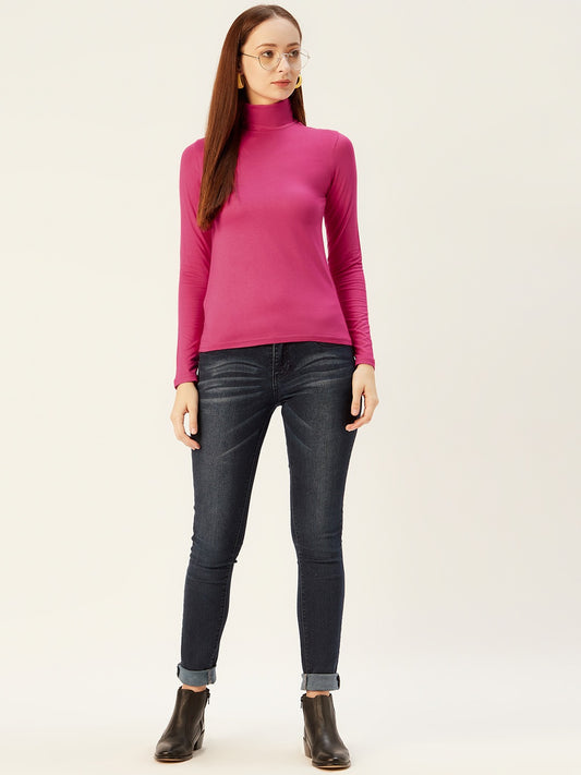 High Neck Strechable Top