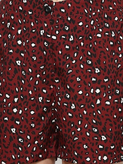 Cepe Animal Print Mini shorts