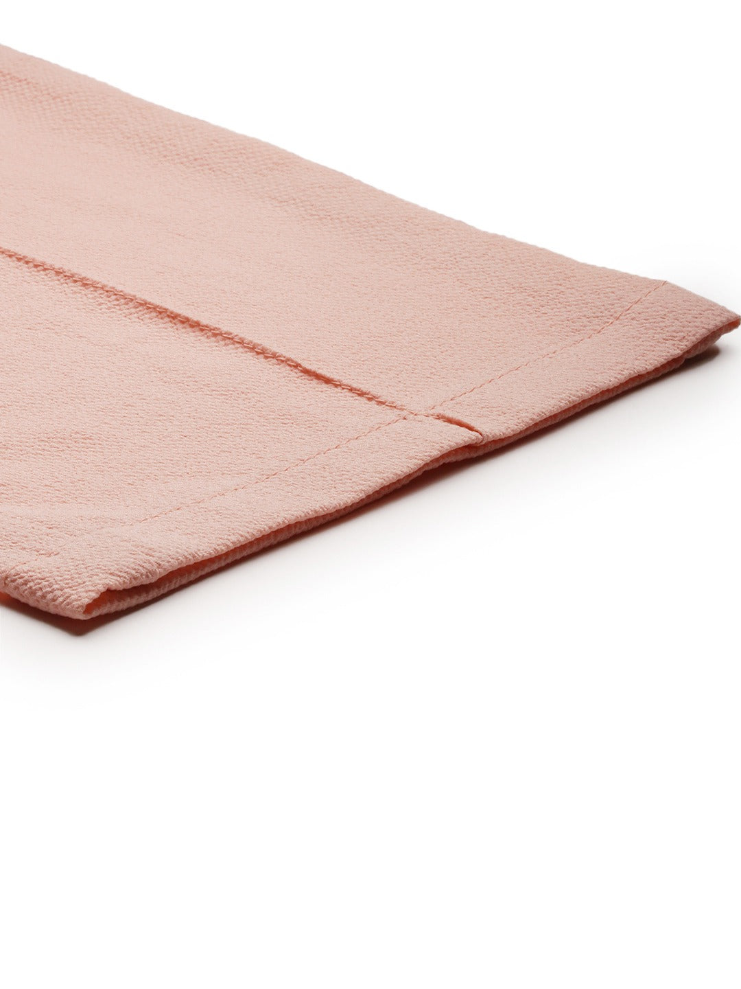 Pink Tapered Fit Solid Peg Trousers
