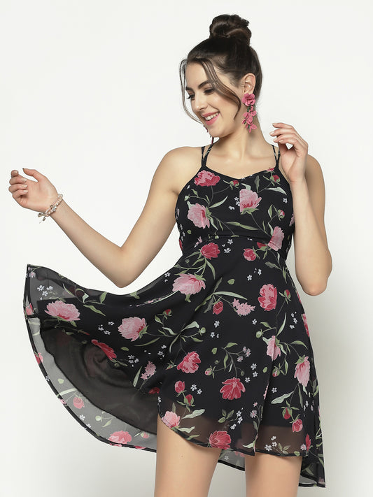Backstrap Halter Dress