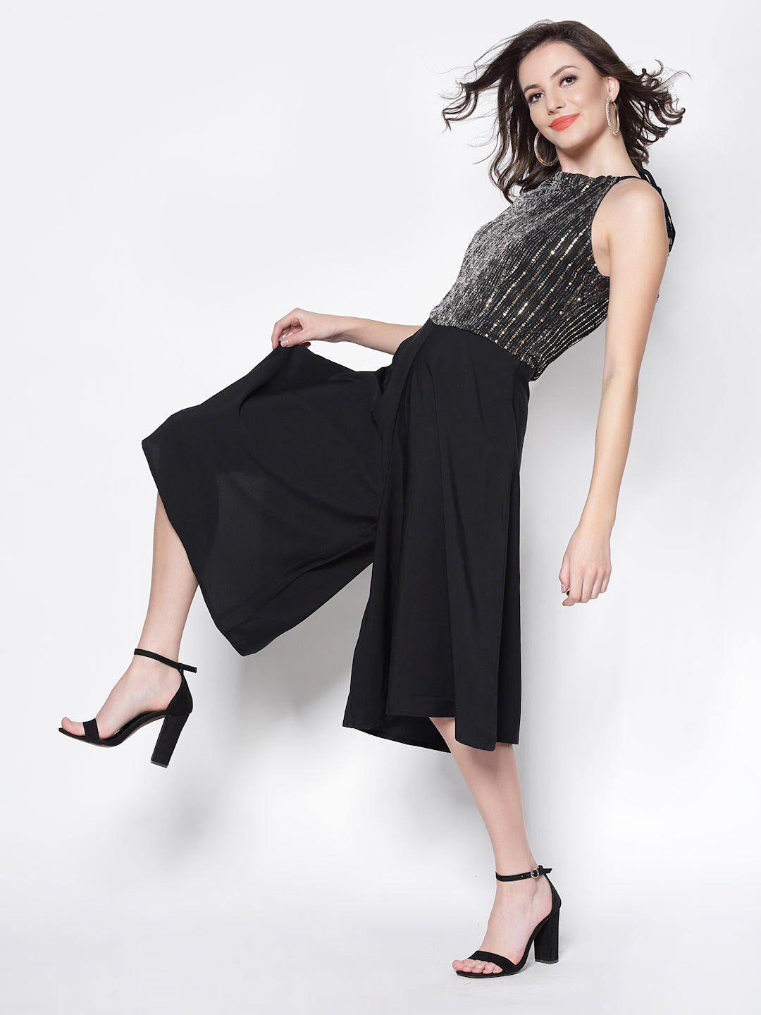 Party Wear Jumpsuit With Tie Up