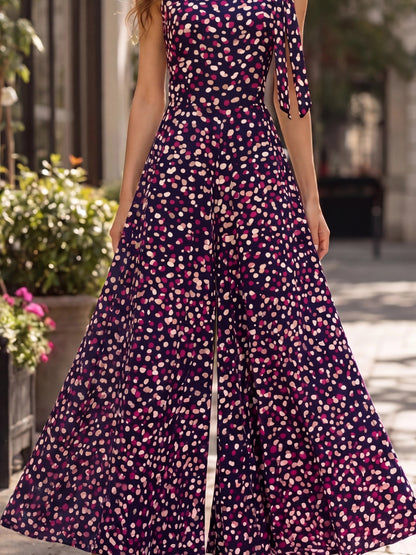 Satin printed Jumpsuit