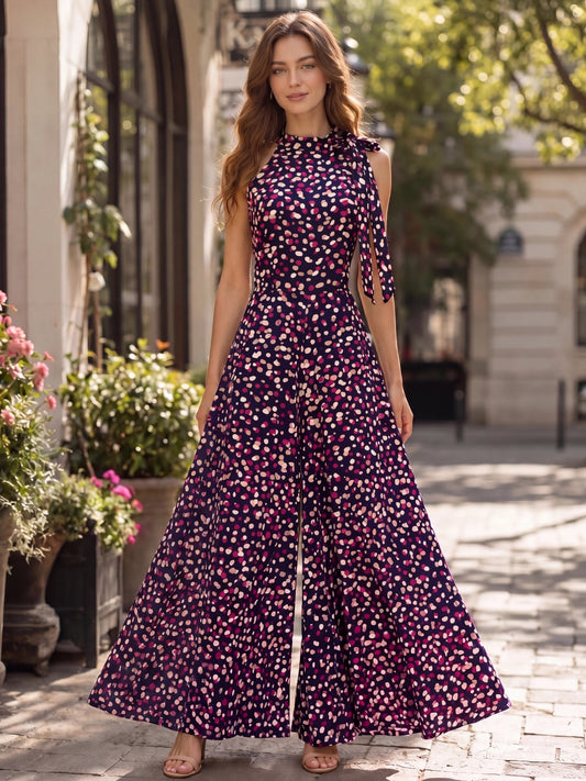 Satin printed Jumpsuit