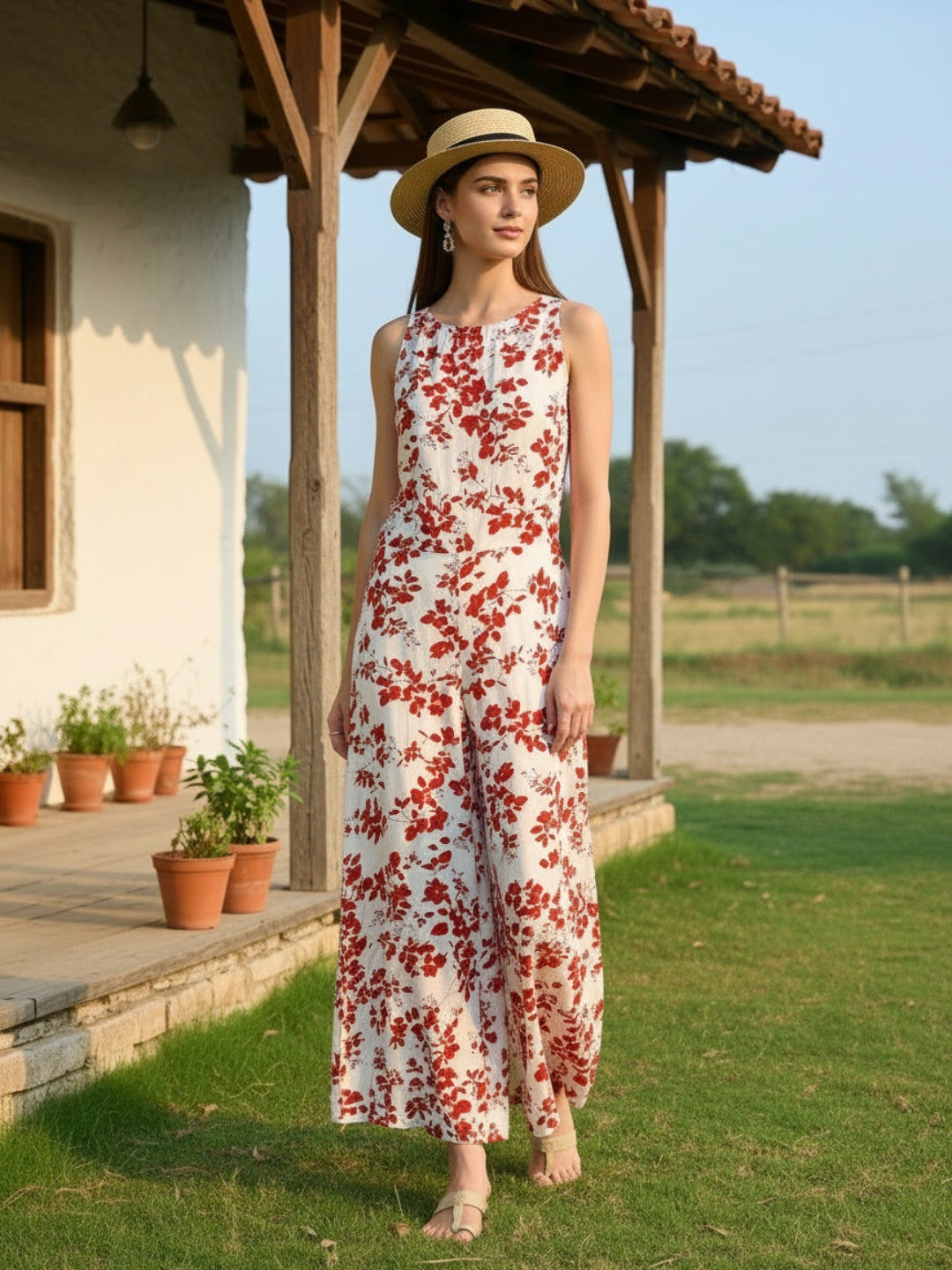 Premium Viscose printed Jumpsuit