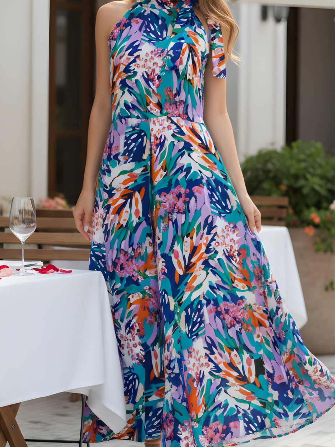 Sera Women Satin printed Jumpsuit