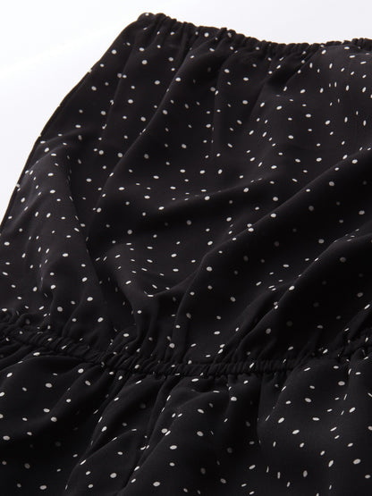 Polka Dot Off Sholder Jumpsuit