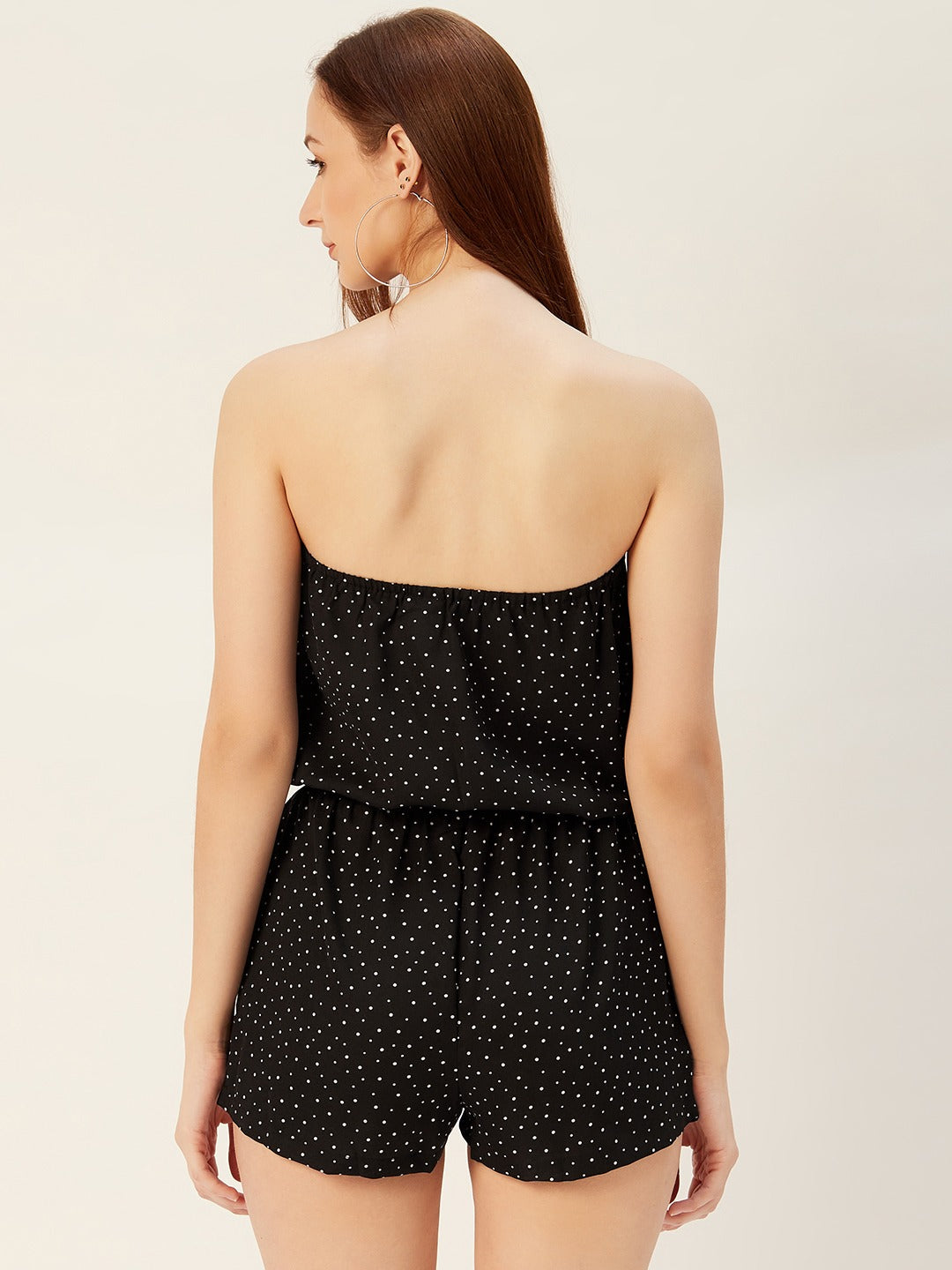 Polka Dot Off Sholder Jumpsuit