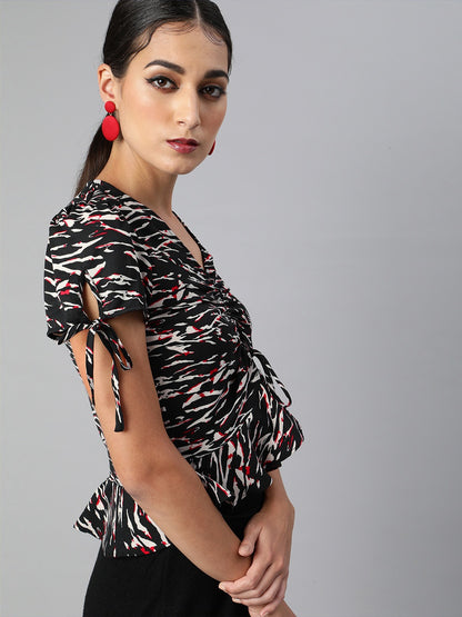 Tie Up Sleeve Top