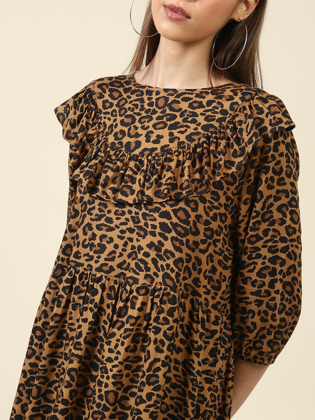 Brown Tiger Print dress