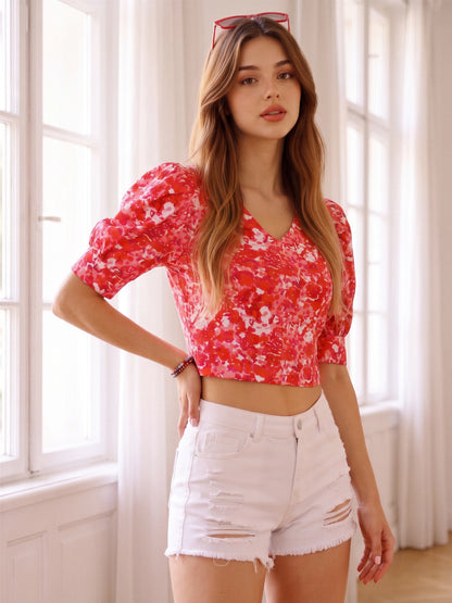 Rayon Bohemian Crop Top