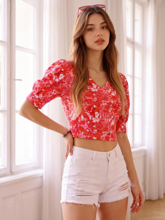 Rayon Bohemian Crop Top