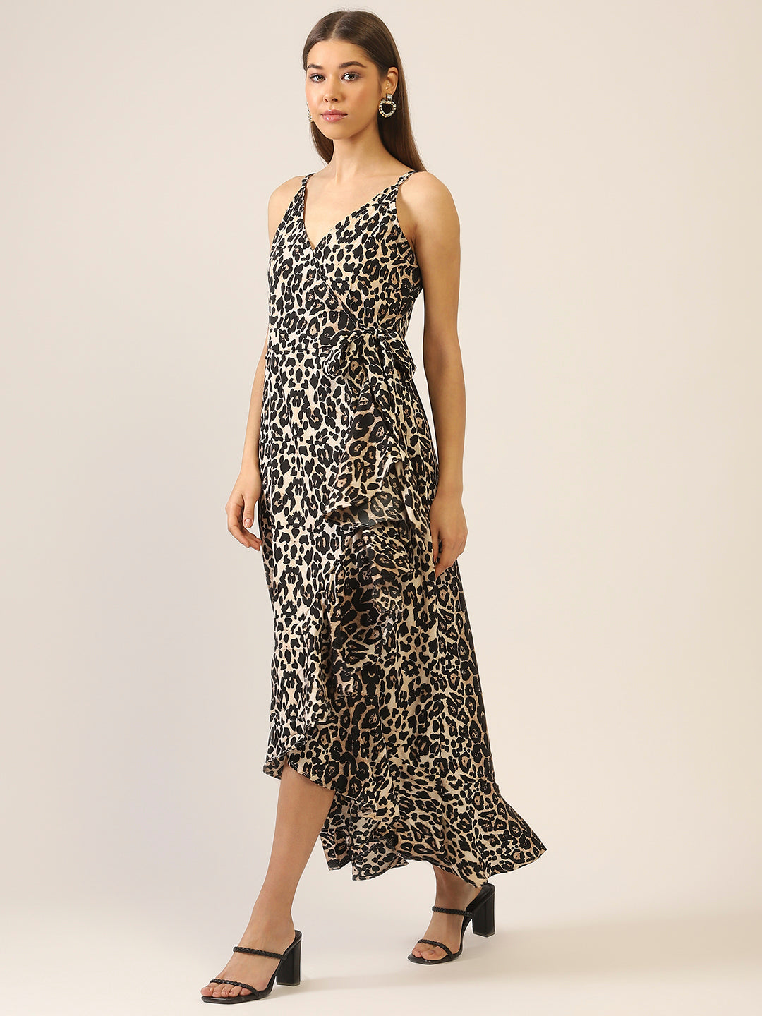 Tiger Print Wrap dress