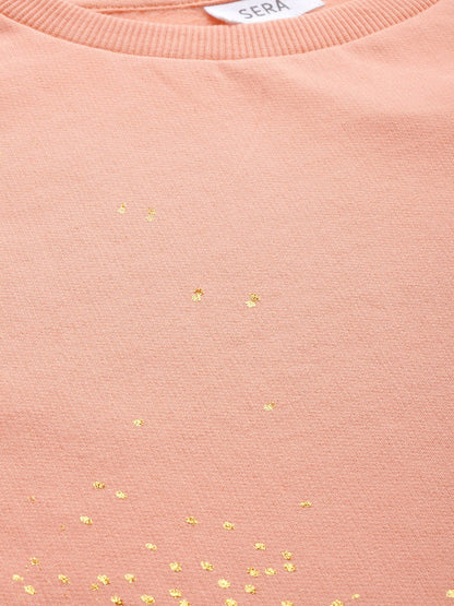 Brushed Fleece Printed Sweatshirt