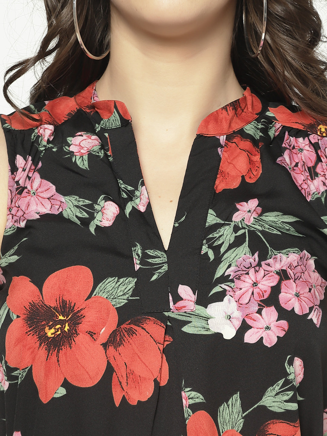 A Line Dress With Tie Up