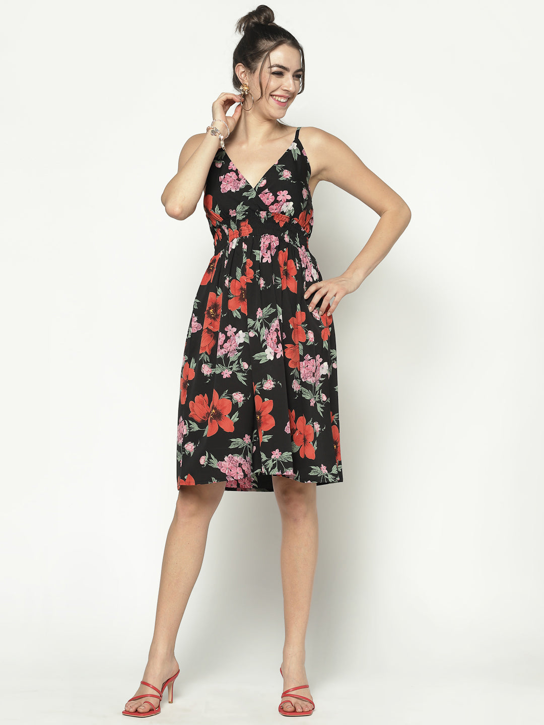 Smocked Strappy Dress