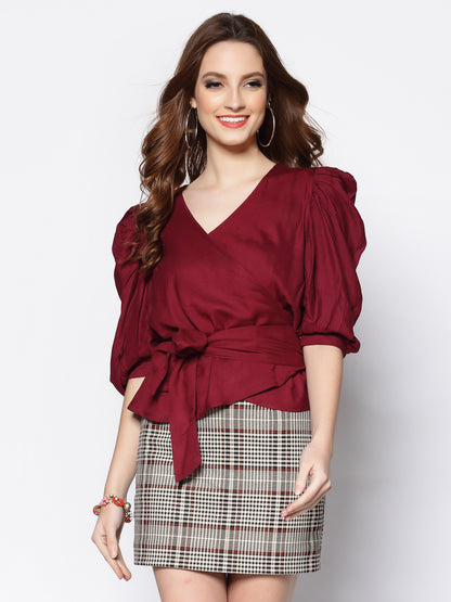 Volume Sleeve Top