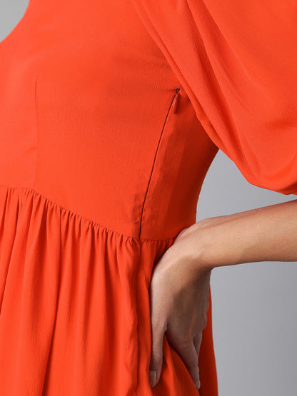 Fit and flare volume dress