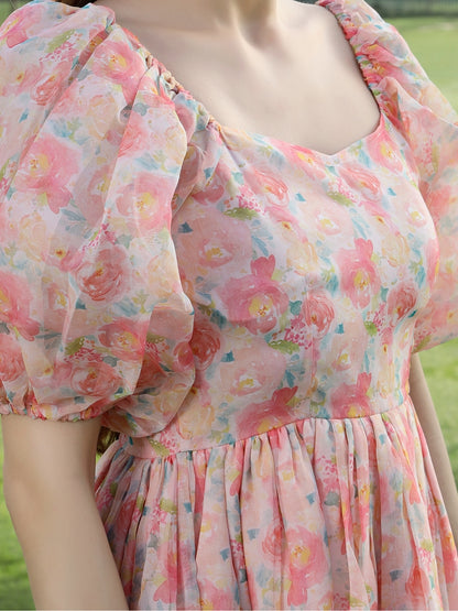 Sera Voulme sleeve Casual dress