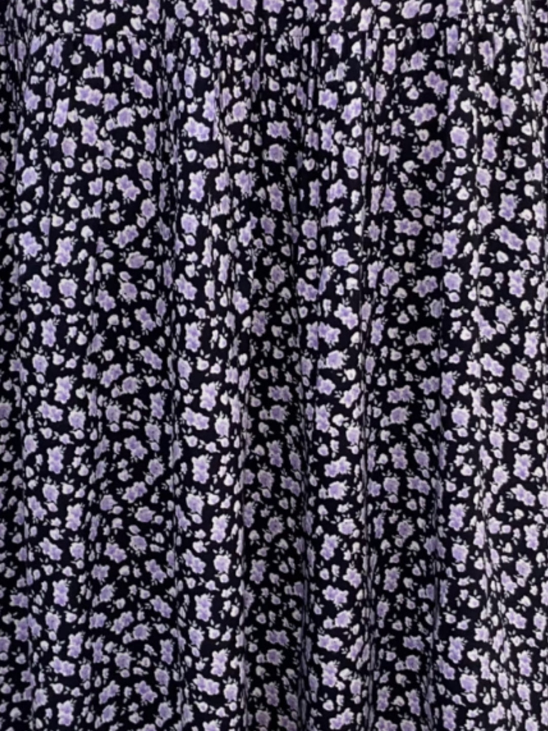 Black Floral Midi Skirt for Women | Summer A-Line Skirt | Casual & Vacation Wear