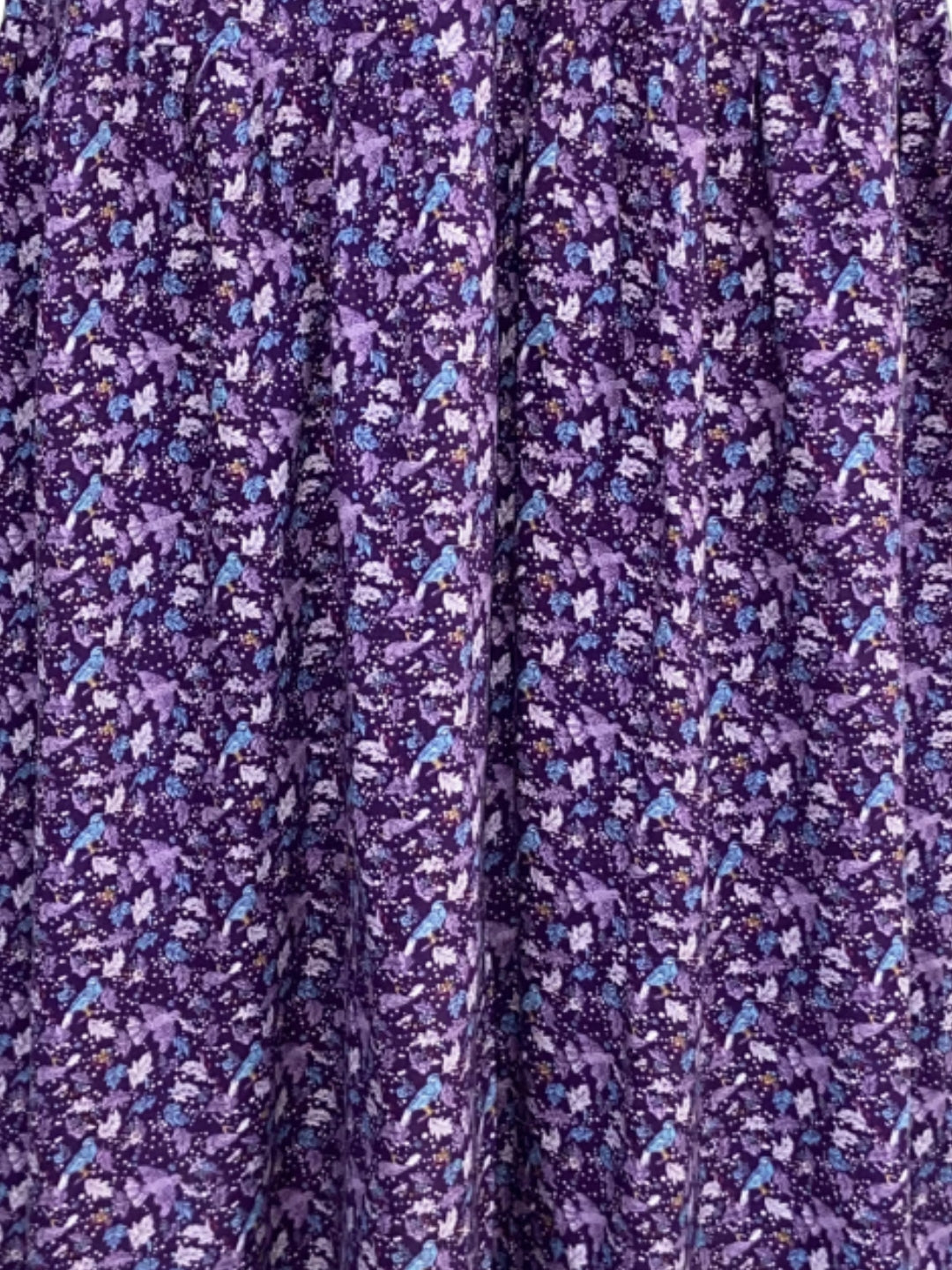 Purple Floral Midi Skirt for Women | Summer A-Line Skirt | Casual & Vacation Wear