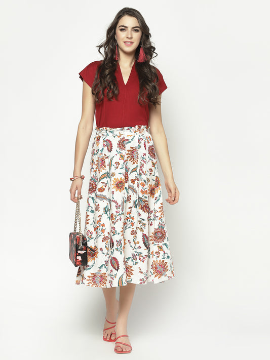 Flared Skirt Midie