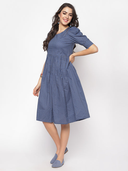 Volume Sleeve Dress