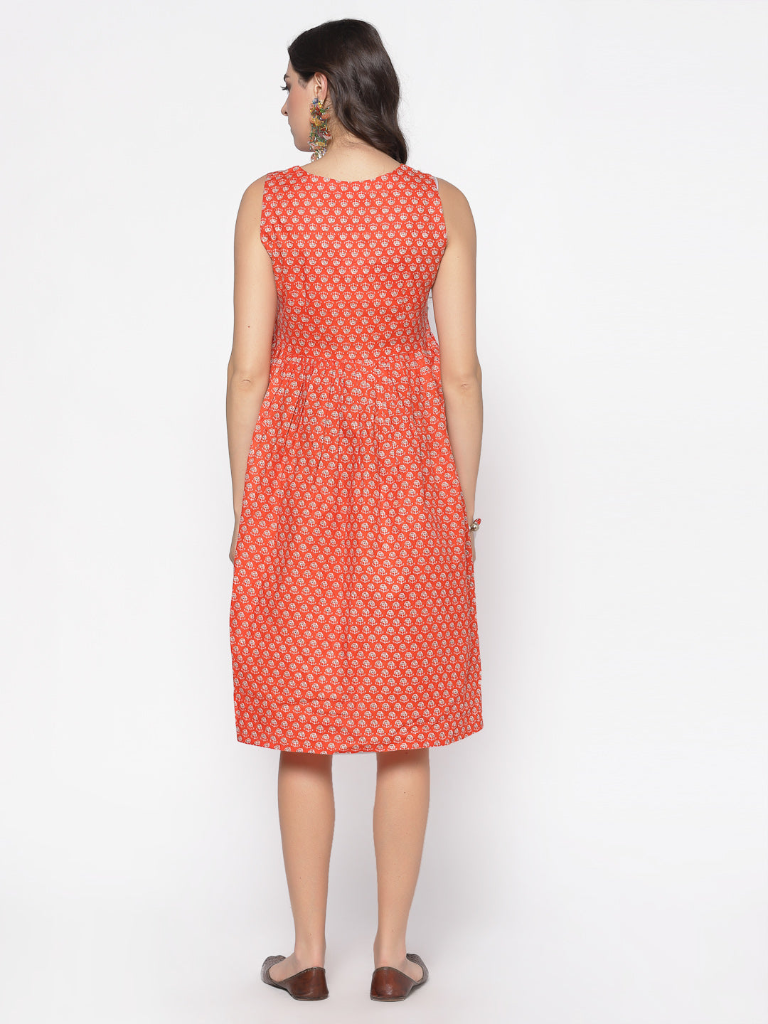 Earthy Print Dress