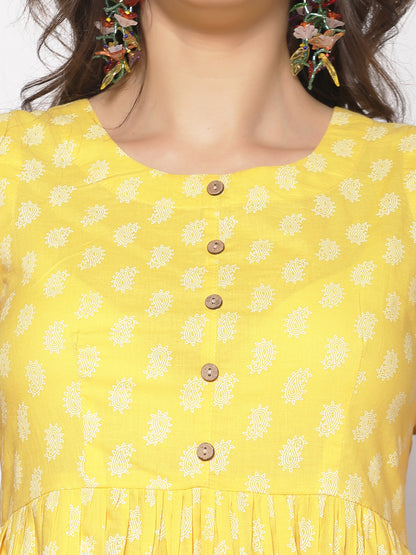 Earthy Print Dress