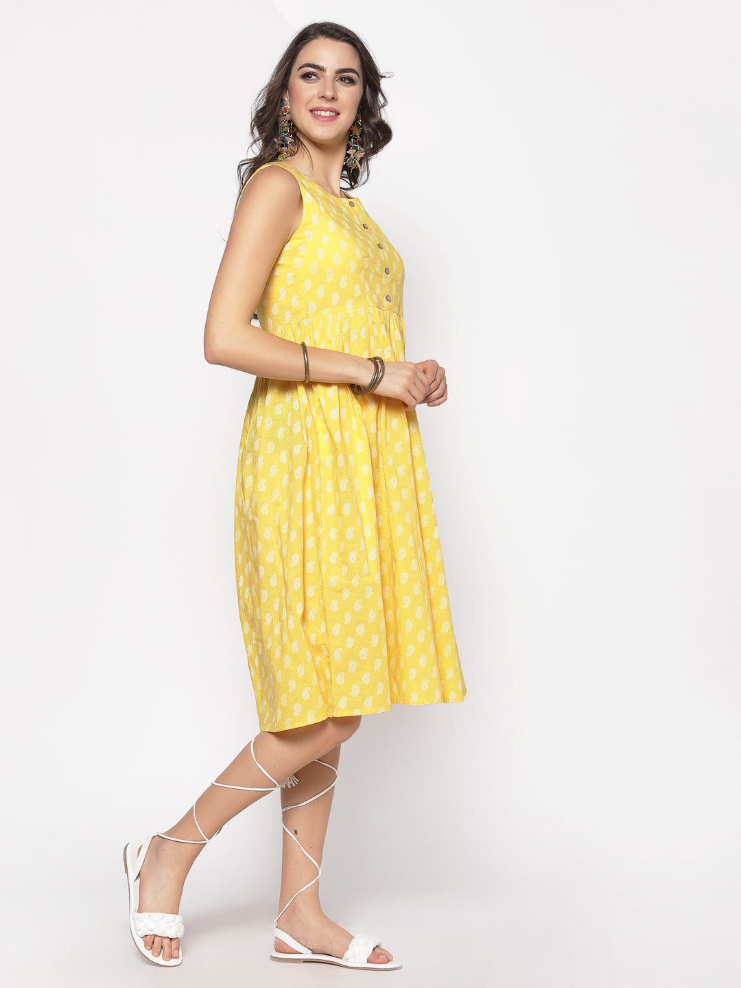 Earthy Print Dress
