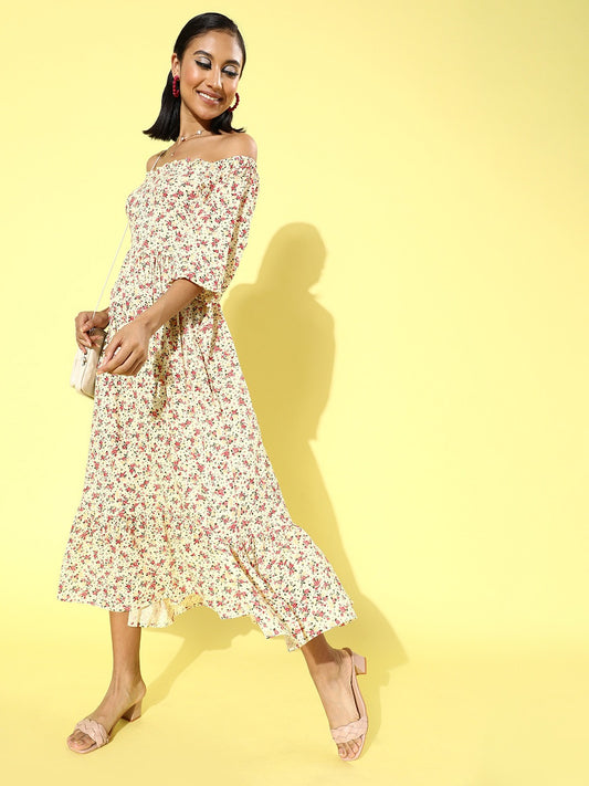 Flounce Maxi dress