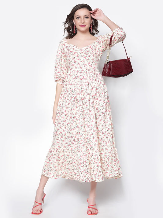Flounce Maxi Dress