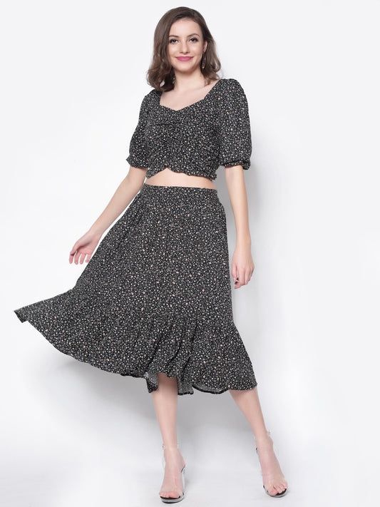 Two Pc Dress Flared