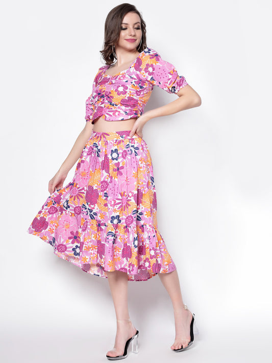 Two Pc Dress Flared