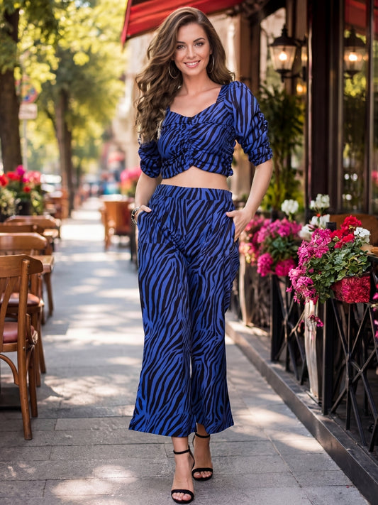 Crepe Top&Trouser Cord-Set