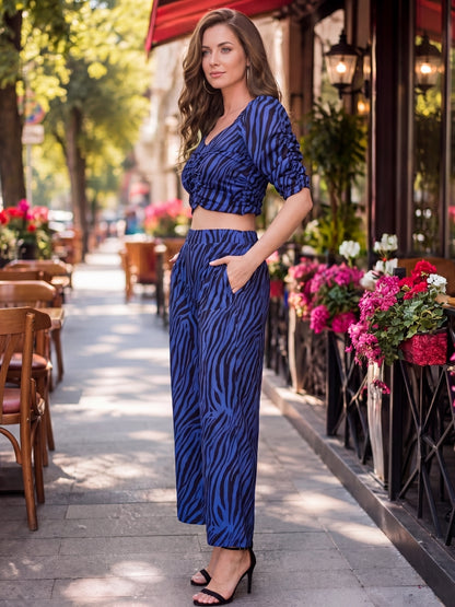 Crepe Top&Trouser Cord-Set