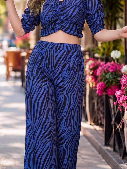 Crepe Top&Trouser Cord-Set