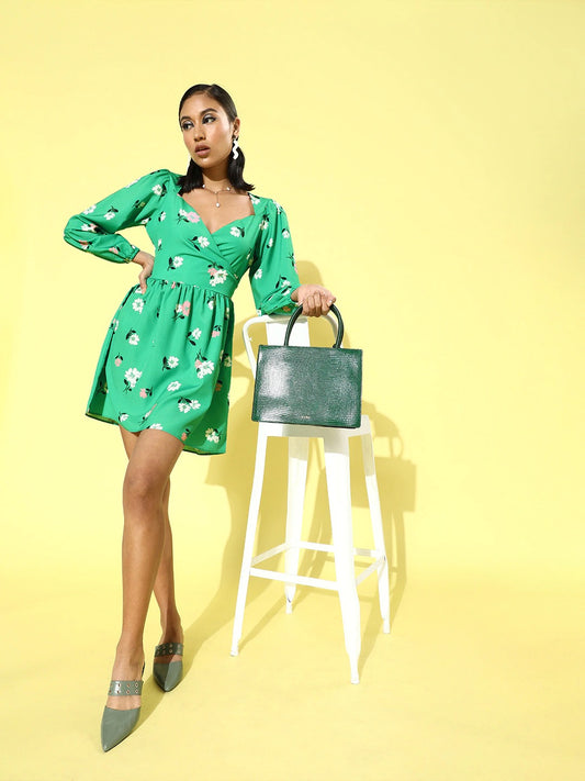 Backknot sweetheart dress