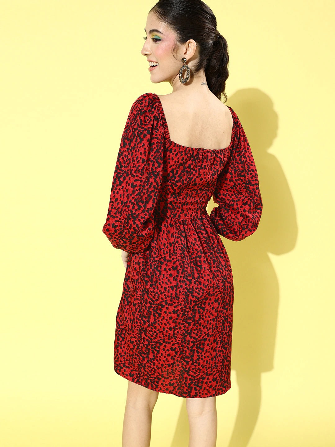 Full sleeve fit & flare dress