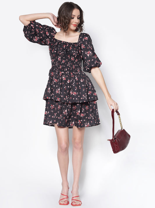 Layered Waisted Dress