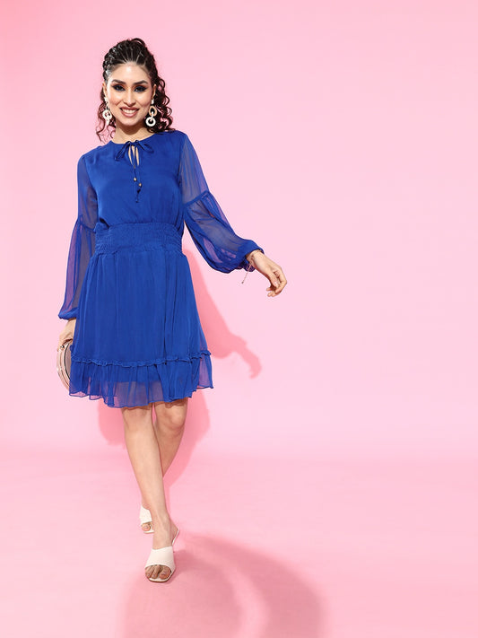 Tie up waisted dress
