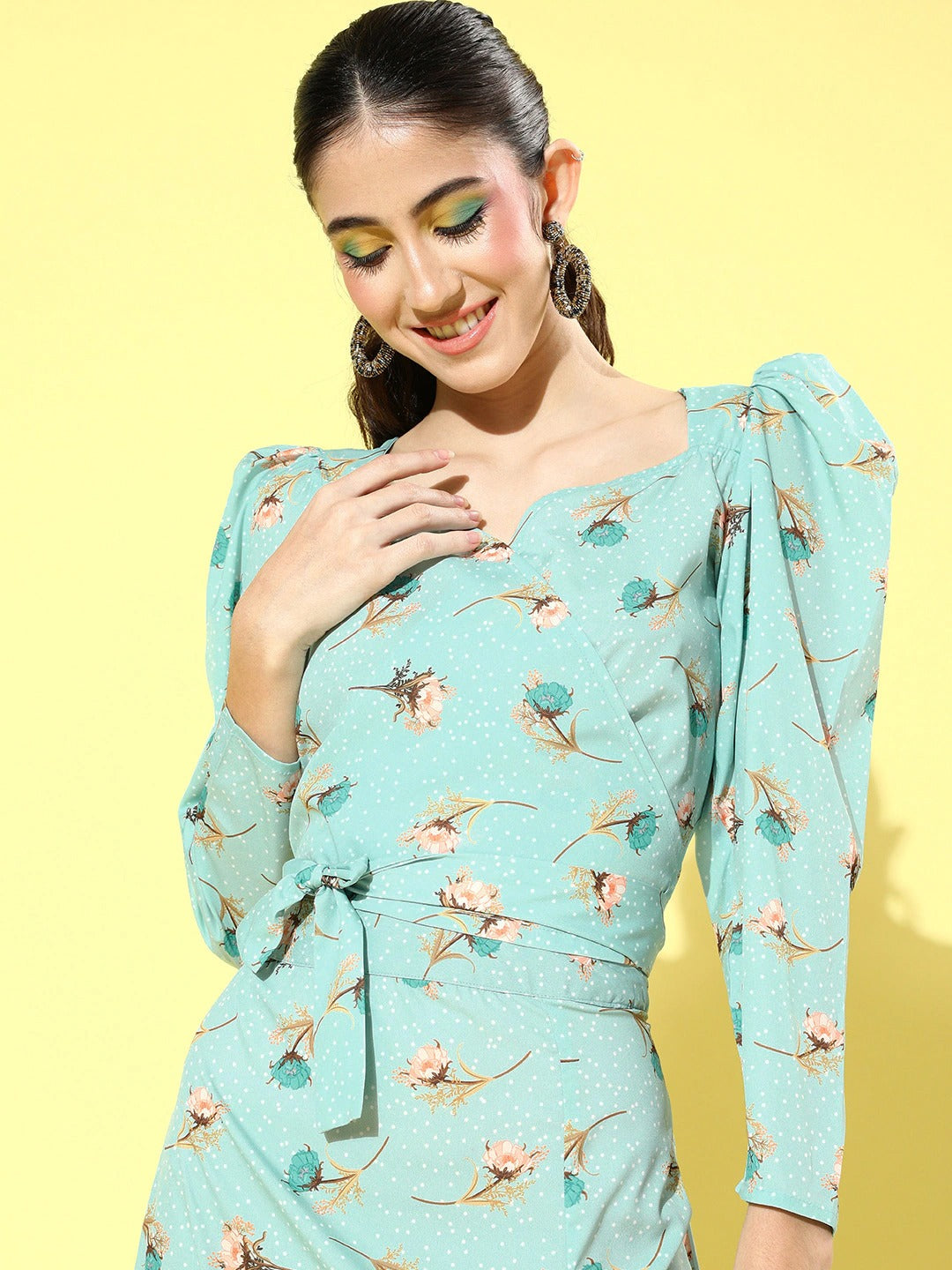 Two pcs tie knot dress