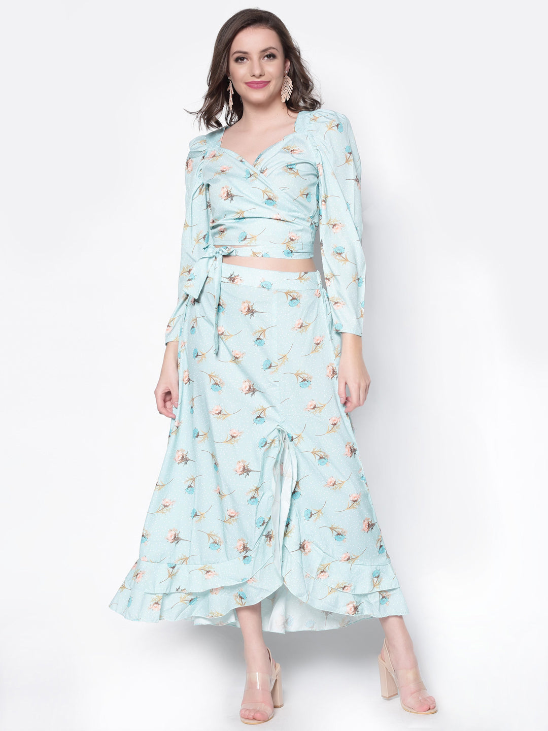 Two Pcs Tie Knot Dress