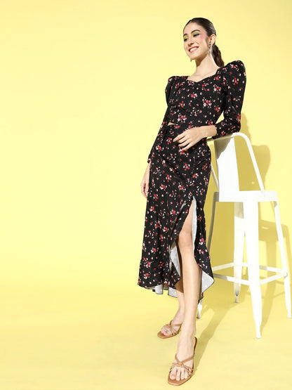 Two pcs tie knot dress