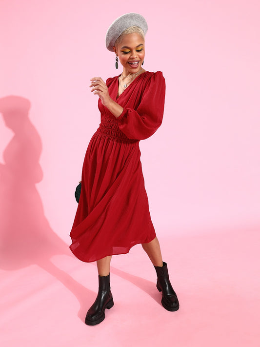 Waisted party dress